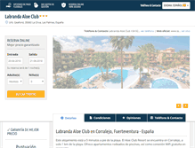 Tablet Screenshot of hotelaloeclub.com